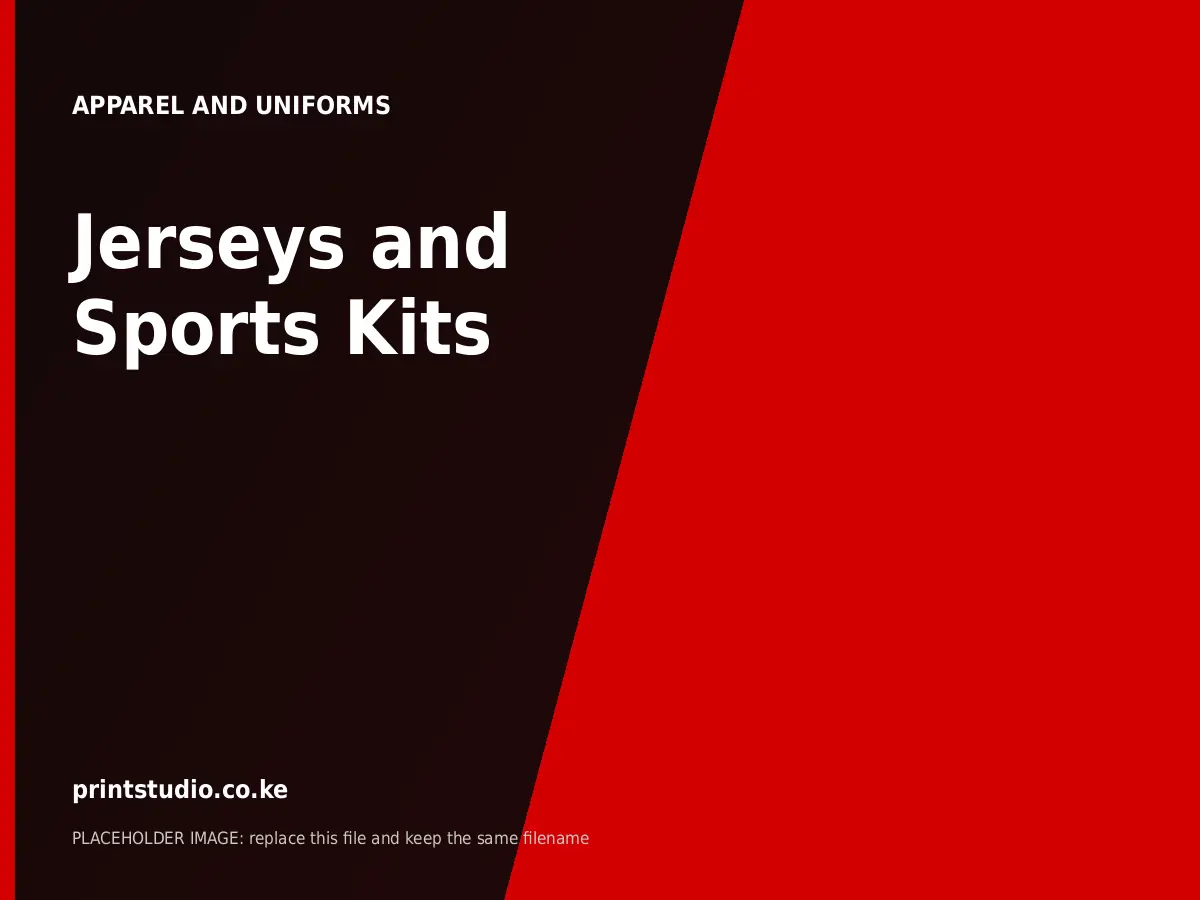 Jerseys and Sports Kits | Printstudio Kenya Jerseys and Sports Kits printed by Printstudio in Nairobi, Kenya